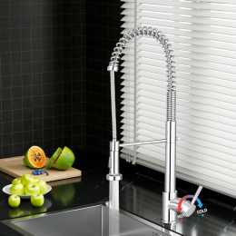 1X Cefito Kitchen Tap Mixer Tap Pull Down 2 Modes Sink Faucet Basin Laundry Chrome