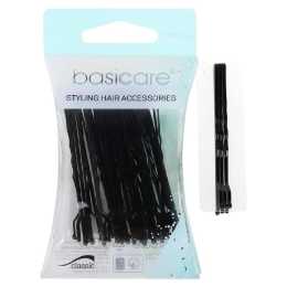 Basicare Black Bobby Pins 6.2cm 36 Pack Durable Medium Hair Styling Clips
