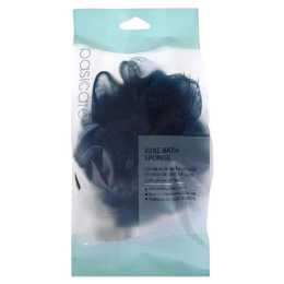 Basicare Luxe Bath Sponge Blue with Hanging Cord Gentle Exfoliating Body Care