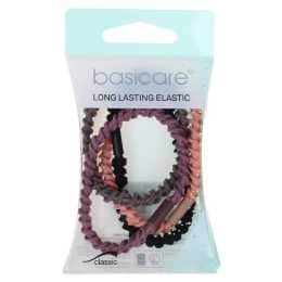 Basicare Long Elastic Hair Ties Pack of 4 Strong Durable Hair Bands