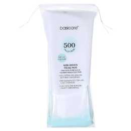 Basicare 500 Piece Thin Non Woven Facial Pads Value Pack Cotton Absorbent