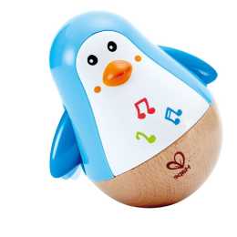 Hape Penguin Musical Wobbler Music Educational Kids/Baby Wooden Toy/Play 12m+
