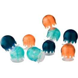 Boon Jellies Suction Cup Baby/Toddler Bath Water Fun Jelly Fish Toys 12m+ Navy