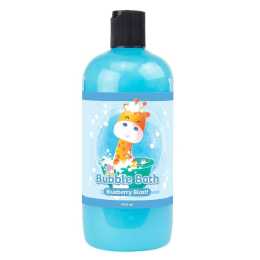 Baby & Me Bubble Bath Blueberry Scent Kids Liquid Soap Giraffe Bottle 500ml