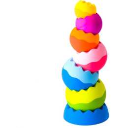Fat Brain Toy Co Tobbles Neo 6m-4y for Baby/Kids/BPA Free Stackable/Stacking Toy