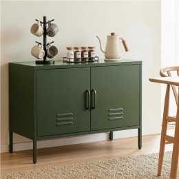 Artiss Buffet Sideboard Metal Cabinet - BASE Green