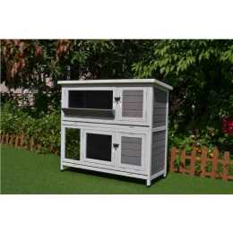 PawHub Rabbit Hutch Chicken Coop Hutches Large Run Wooden Cage Feeder House