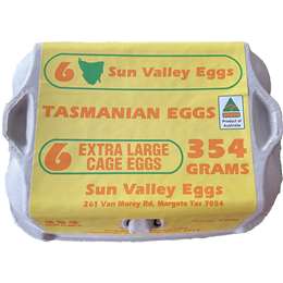 Sun Valley 6 Extra Large Caged Eggs