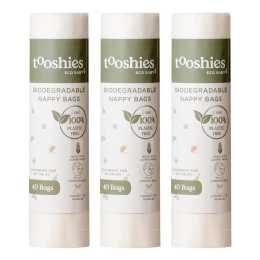 120pc Tooshies Biodegradable On The Go Baby Nappy/Diaper Disposal Bags 16x23cm