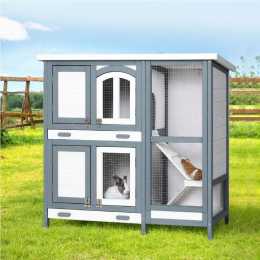 98cmx45cmx92cm i.Pet Rabbit Hutch Chicken Coop Large Wooden House Run Cage Bunny Guinea Pig