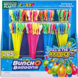 Zuru Crazy Bunch O Balloons 265 Rapid-Filling Self-Sealing Water Balloons 8 Pack – Exclusive to BIG W