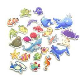 Nevenka 30Pcs Ocean Animals Bath Foam Toys Set Educational Floating Toys for Age 3+