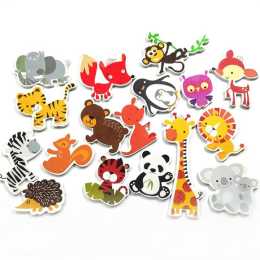 Nevenka 18Pcs Forest Animals Bath Foam Toys Set Educational Floating Toys for Age 3+