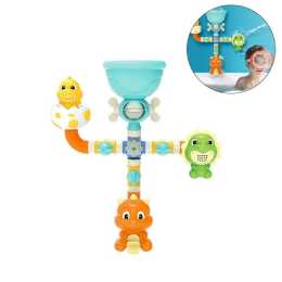 Nevenka Dinosaur Sprinkler Bath Toys Bathtub Rotating Spray Water for Age 3+