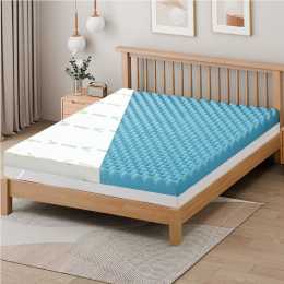 8cm STARRY EUCALYPT Memory Foam Topper Cool Gel Bamboo Cover Underlay Single