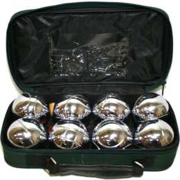 Regent Outdoor Garden Game 8-Ball Lawn Bowls Bocce Boules Set w/ Carry Case