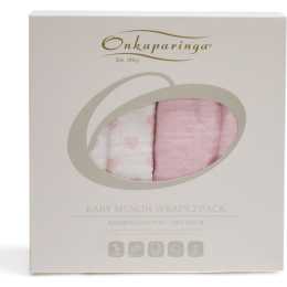 2PK Onkaparinga Baby Swaddle Muslin Cotton Sleeping Blanket Wrap/Wraps Pink