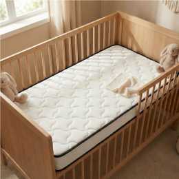 DreamZ Baby Cot Mattress 130x70x13cm Spring Foam Firm Breathable Reversible Knitted Fabric