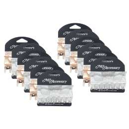 12x My Accessory Women's Melrose Hair Styling Crab Clip Glitter Fill Assort 9cm