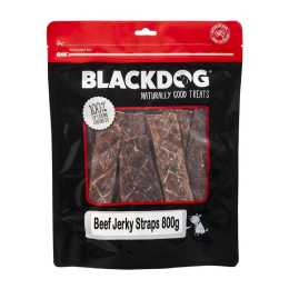 Blackdog Natural Beef Jerky Pet Dog Chews/Straps Strips High Protein Treats 800g