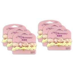 12pc My Accessory Kids/Children Hair Tie Scrunchie Elastics Band Pastel Stars