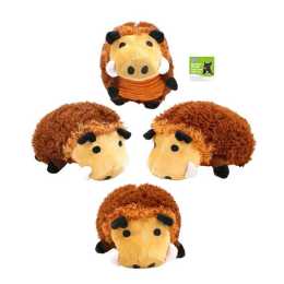 4 x Squeaky Animal Plush Pet Toy Wild Boar Soft Play Dog Puppy Training 22x17CM