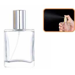 100ml Refillable Perfume Atomizer Empty Glass Spray Bottle Container Silver