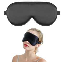 100% Pure Silk Sleeping Eye Mask Sleep Soft Blindfold Lights Out Travel Relax AH
