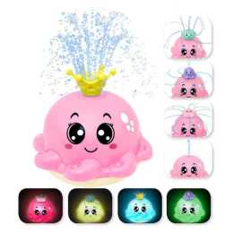 Nevenka Bath Toys Octopus Ball with Spray Water and Light Up for Ages 3+