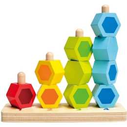 Hape Counting Stacker Kids/Toddler Educational Learning Fun Activity Toy 12m+