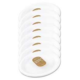 80PK Lemon & Lime 26x32cm Eco Sugarcane Oval Platter Food Serving Plate White