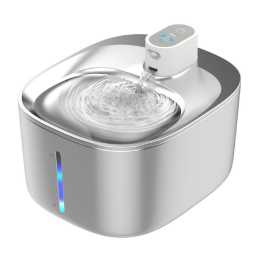 Advwin 4L Automatic Pet Fountain Pet Water Dispenser Stainless Steel Three Modes for Cats, Dogs, Multiple Pets