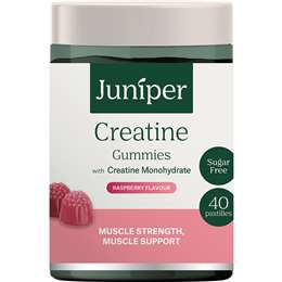 Juniper Creatine Gummies Raspberry Flavour 40 pack