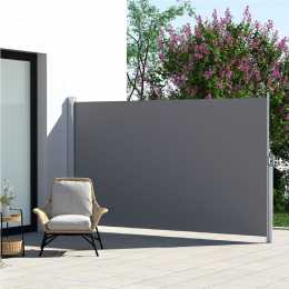 InstaHut Side Awning Sun Shade Outdoor Retractable Privacy Screen 2X3M Grey
