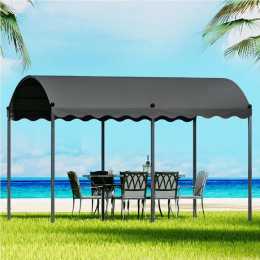 4x3m Gazebo InstaHut Marquee Outdoor Event Wedding Tent Camping Party Shade Iron Art Canopy Grey