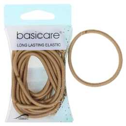 Basicare Elastic Snag Free Hair Bands Blonde Large 12 Pack Strong Hold
