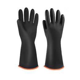 Long Latex Glove Rubber Glove Industrial Anti Chemical Acid Kitchen Washing - 1 Pair