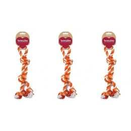 3x Rosewood 38cm Double Tug Chew Bite Pet Dog Rope Interactive Play Toy Assorted