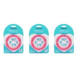 3x Rosewood 9.5cm BioSafe Antimicrobial Puppy Ring Pet Dog Dental Chew Toy Pink