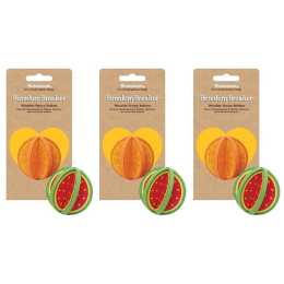3x Rosewood Woodies Wood Peach Fruity Roller Play Pet Rabbit/Hamster Animal Toy