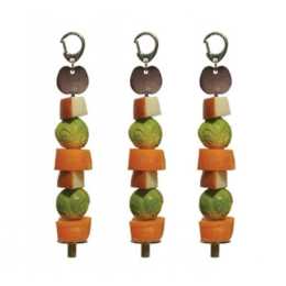 3x Rosewood Treats/Vegetable Feeding Fruit Holder Pet Hamster/Rabbit Feeder