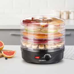 Devanti 5 Trays Food Dehydrator Black