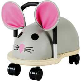 Wheely Bug 38cm Small Mouse Wooden Ride On Kids/Children Indoor Toy 12m+ Grey