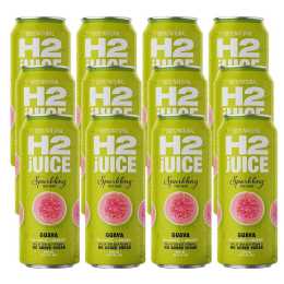 H2 Juice 500Ml Sparkling Fruit Drink Guava 12 Pack