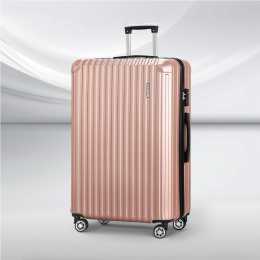 28'' Luggage Wanderlite Travel Suitcase Set TSA Carry On Hard Case - Rose Gold