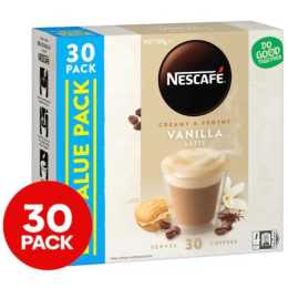 Nescafé Instant Coffee Sachets Vanilla Latte 30pk