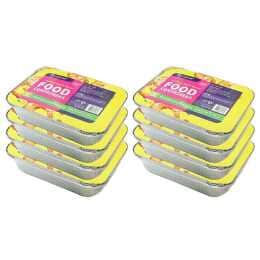 32pc Topchef Home Kitchen Medium Disposable Aluminium Foil Container With Lid