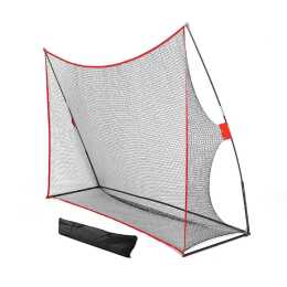 FitnessLab 3M Golf Practice Net Hitting Cage with Steel Frame Baseball Tennis Training