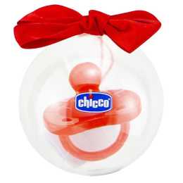 Chicco Nursing Physio Soft Baby Silicone Teat Soother Pacifier Dummy Red