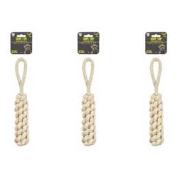 3x Dudley's World Of Pets Dog Natural Durable Heavy Duty Dog Large Rope Toy